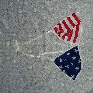 American Flag Bikini Top